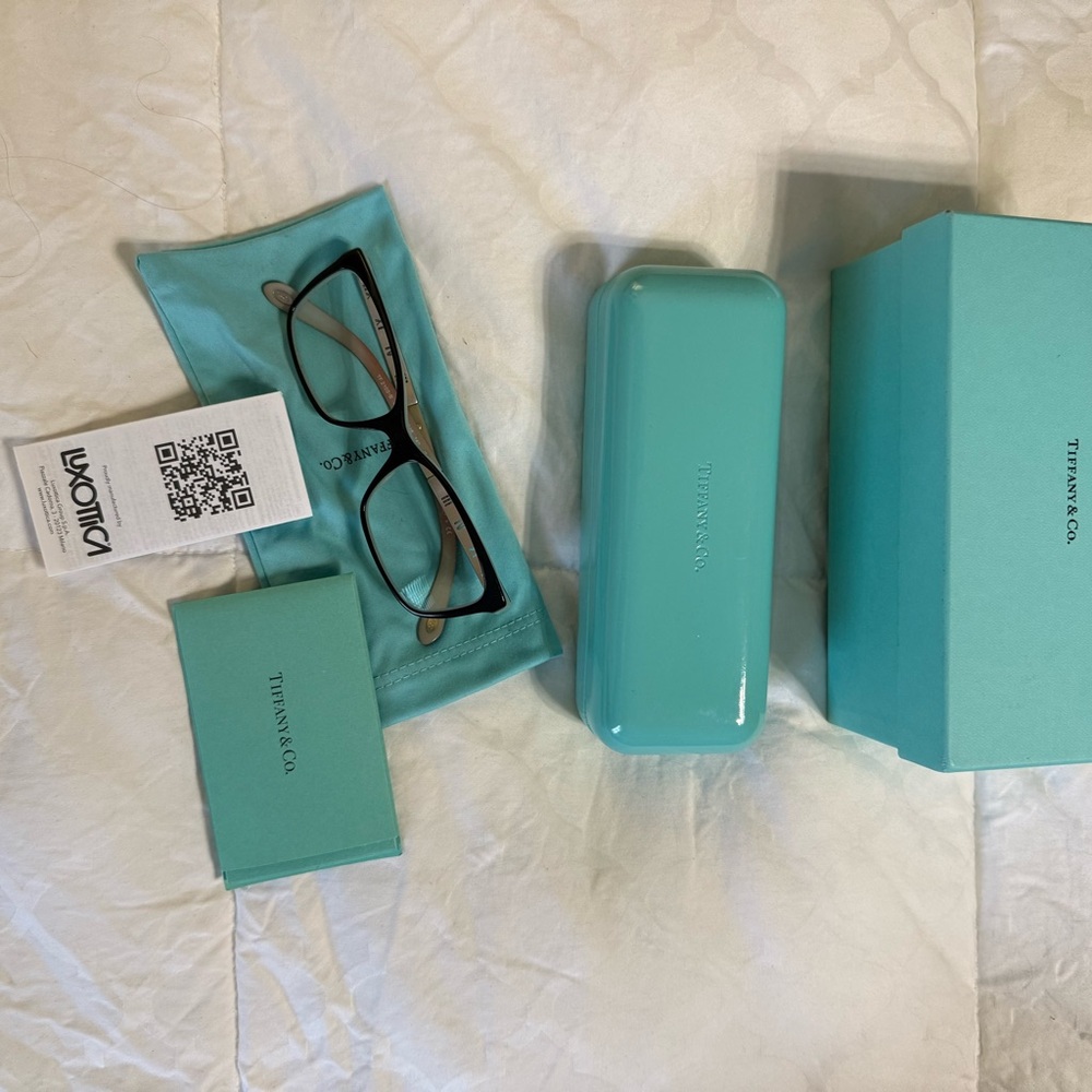 Tiffany & Co. Blue and Black Eyeglasses Set